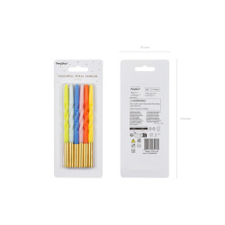 Kroucené narozeninové sviečky 14 cm